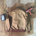 Load image into Gallery viewer, The Great Escape Men&#39;s A2 Leather Jacket Air Force Flying Bomber Waxed Ouwear
